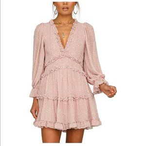 Blush Pink, BoHo Dress